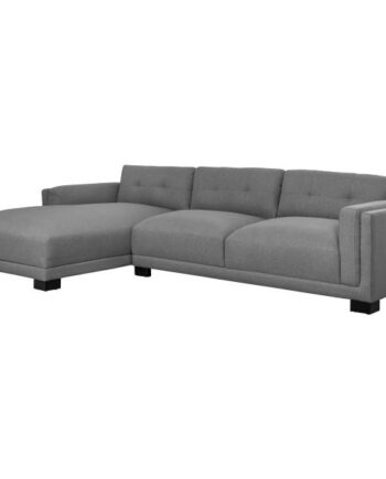 Homeville Napoli Venstrevendt Stof Grå 308x176x80cm på Afbetaling