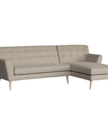 Homeville Padova Højrevendt Stof Beige 274x143x90cm på Afbetaling