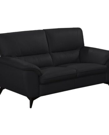 Homeville Preston Pers Læder Sort 162x95x89cm på Afbetaling
