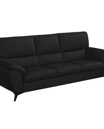 Homeville Preston Pers Læder Sort 211x95x89cm på Afbetaling