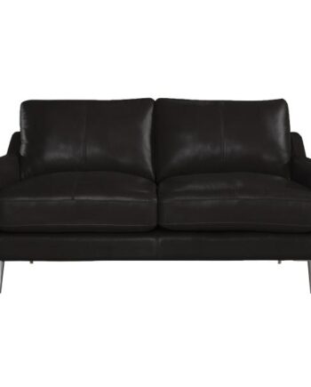Homeville Sheffield Pers Læder Sort 145x91x81cm på Afbetaling