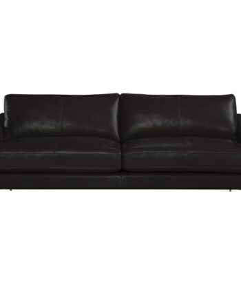 Homeville Sheffield Pers Læder Sort 202x91x81cm på Afbetaling