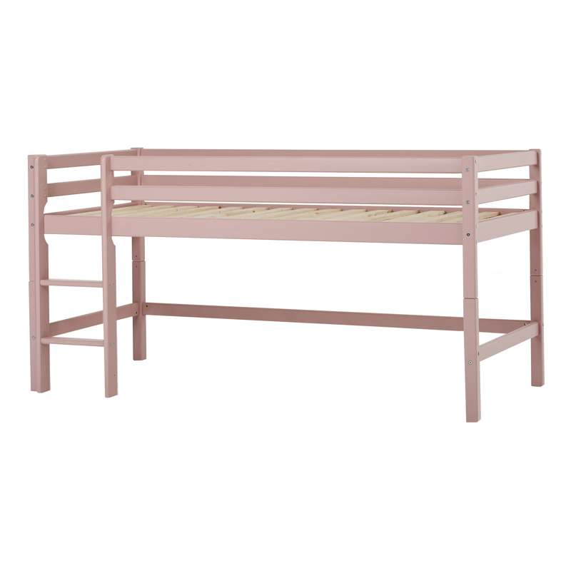 Hoppekids Eco Dream Color Halvhøj Seng 90x200 Pale Rose på Afbetaling