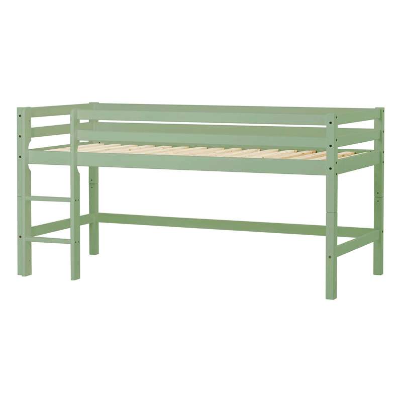 Hoppekids Eco Dream Halvhøj Seng 90x200 Delbar Pale Green på Afbetaling