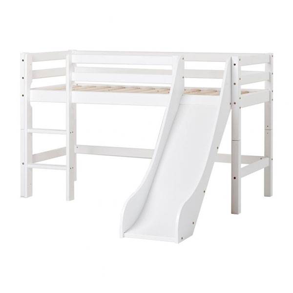 Hoppekids Eco Dream Halvhøj Seng Med Rutsjebane 70x160 på Afbetaling