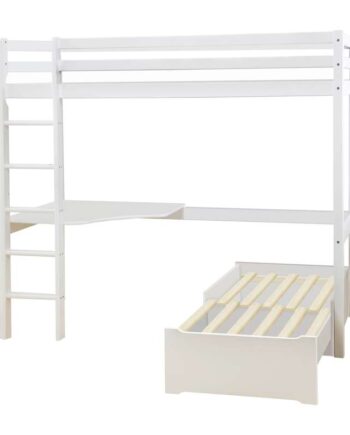 Hoppekids Eco Dream Mega Seng Lounge Modul Bordplade 90x200 Hvid på Afbetaling