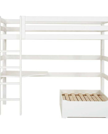 Hoppekids Eco Luxury Mega Seng Lounge Modul Bordplade 90x200 Hvid på Afbetaling