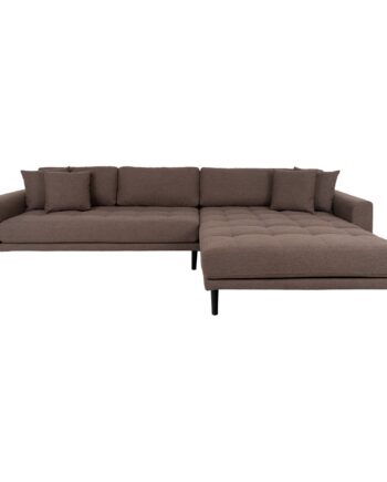 House Nordic Lido Lounge Sofa Højrevendt Brun Hn1055 på Afbetaling