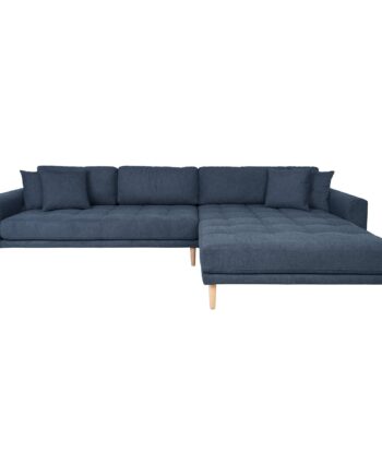 House Nordic Lido Lounge Sofa Højrevendt Mørkeblå Hn1035 på Afbetaling