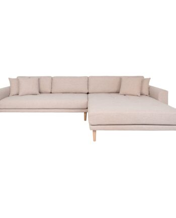 House Nordic Lido Lounge Sofa Højrevendt Sand Hn1050 på Afbetaling