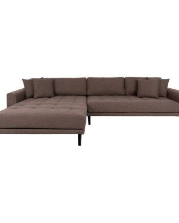House Nordic Lido Lounge Sofa Venstrevendt Brun Hn1055 på Afbetaling