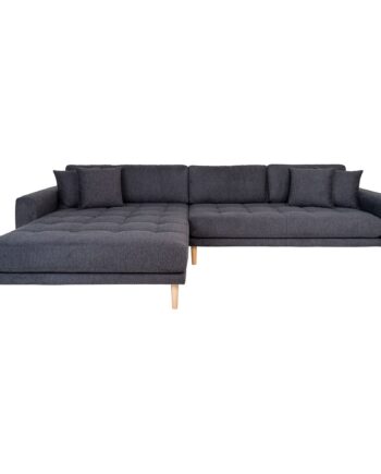 House Nordic Lido Lounge Sofa Venstrevendt Mørkegrå Hn1045 på Afbetaling