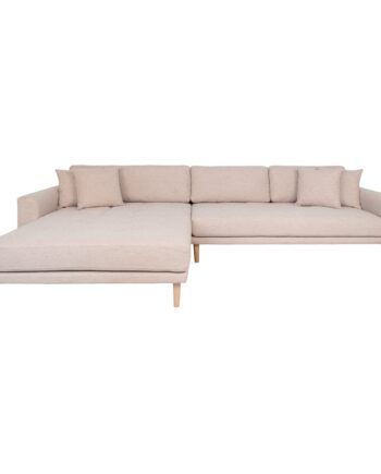 House Nordic Lido Lounge Sofa Venstrevendt Sand Hn1050 på Afbetaling