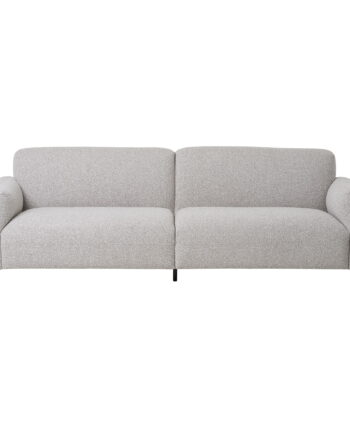 House Nordic Salvador Pers Sofa Lysegrå Boucl Polyester Stof Sort Stål på Afbetaling