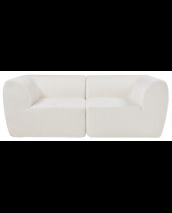 Hurva Modul Personers Sofa Boucl 216 108 Cremehvid på Afbetaling