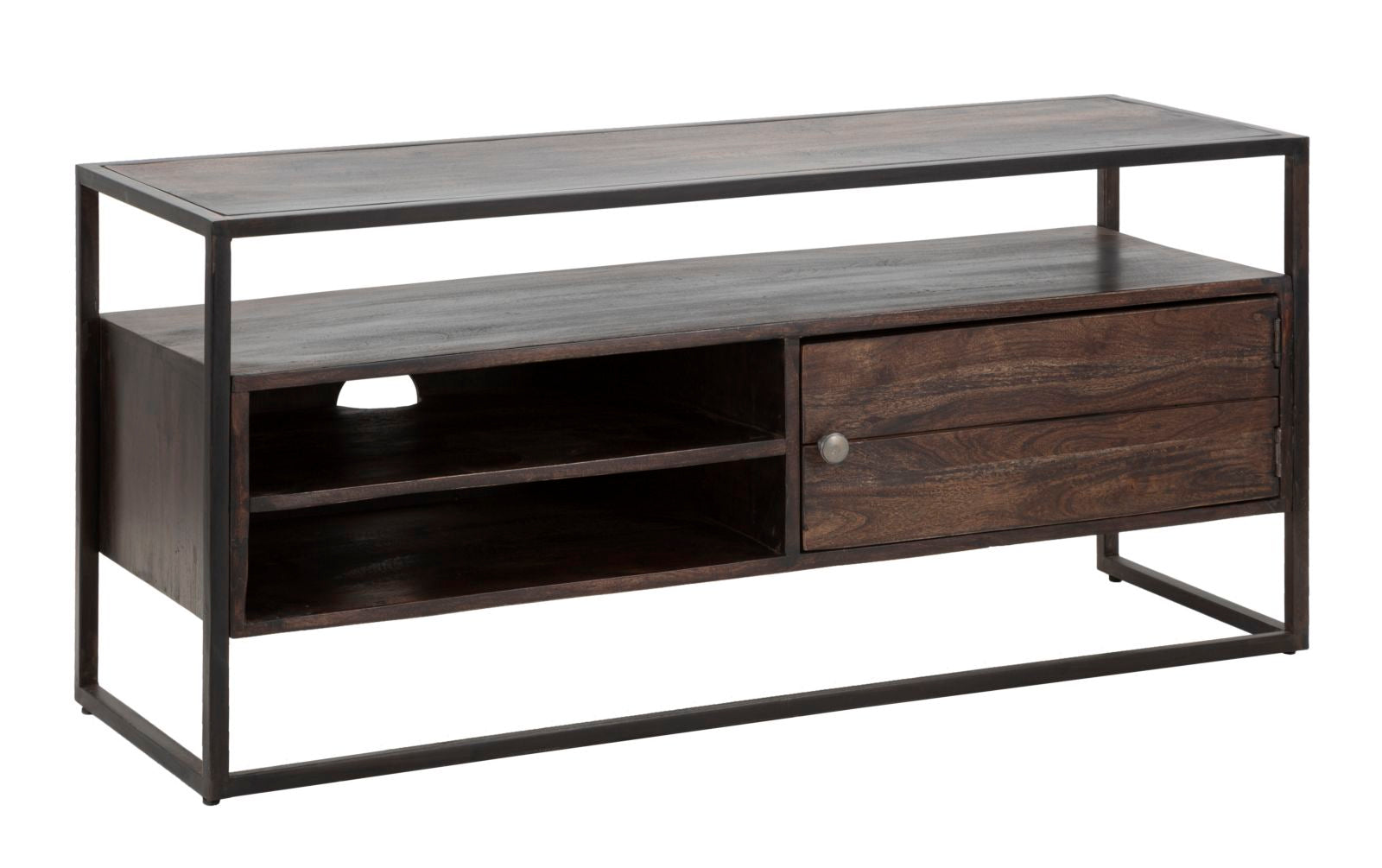 Industrielt Møbel Træ Jern 120x40x55 på Afbetaling