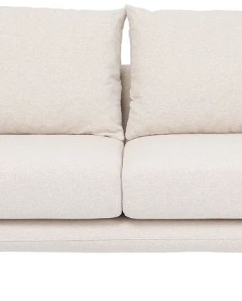 Kare Design Amalfi Cream Pers Sofa Creme Polyester Sort Stål på Afbetaling
