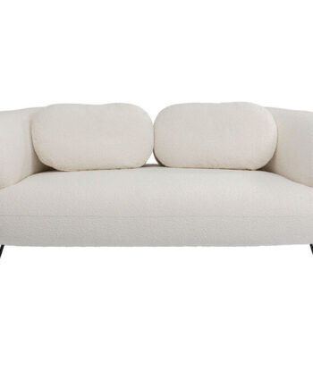 Kare Design Peppo White Pers Sofa Hvid Polyester Stål på Afbetaling