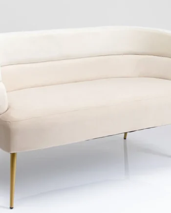 Kare Design Sandwich Cream Pers Sofa Creme Polyester Stål på Afbetaling