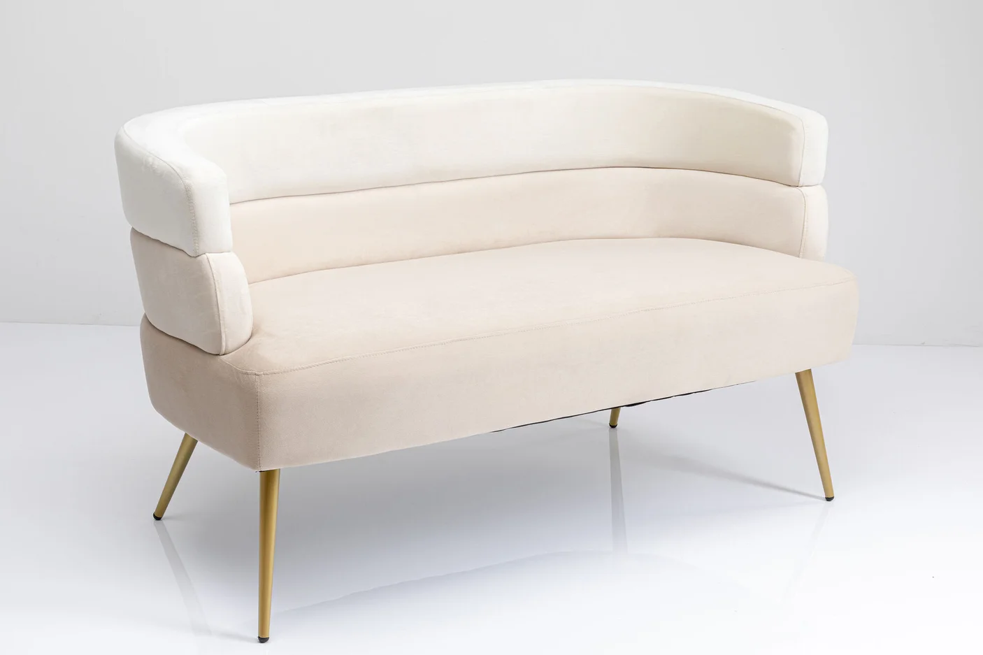 Kare Design Sandwich Cream Pers Sofa Creme Polyester Stål på Afbetaling