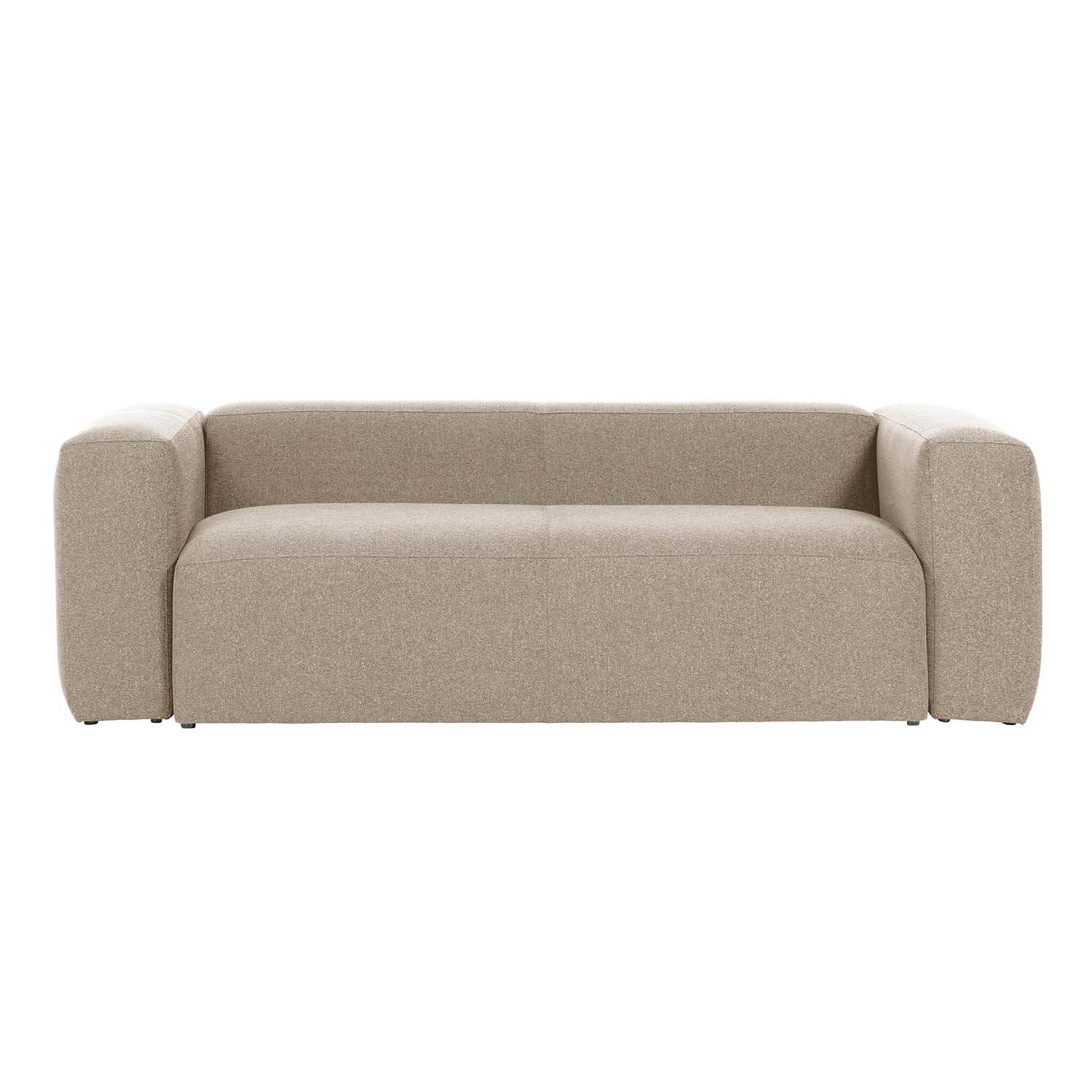 Kave Home Blok Pers Sofa Beige Polyester på Afbetaling