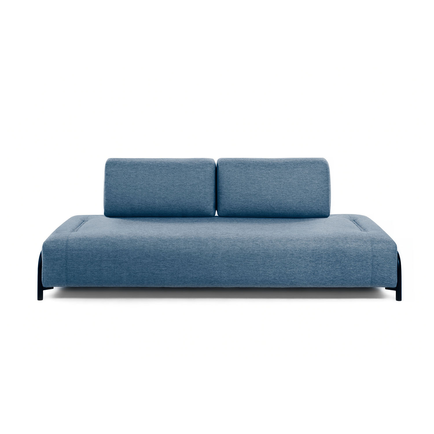 Kave Home Compo Pers Sofa Blå Stof Metal på Afbetaling