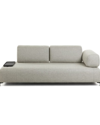 Kave Home Compo Pers Sofa Lille Bakke Beige Stof Metal på Afbetaling
