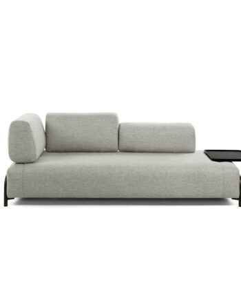 Kave Home Compo Pers Sofa Stor Bakke Beige Stof Metal på Afbetaling
