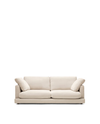 Kave Home Gala Pers Sofa Beige Stof 210cm på Afbetaling
