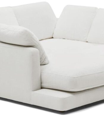 Kave Home Gala Personers Sofa Hvid Chenille Med Antibakterielt Stof Aftagelige Vendbare Betræk H87xb193xl210 på Afbetaling