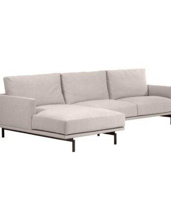Kave Home Galene Pers Sofa Venstre Chaiselong Beige Genbrugsfibre Jern på Afbetaling
