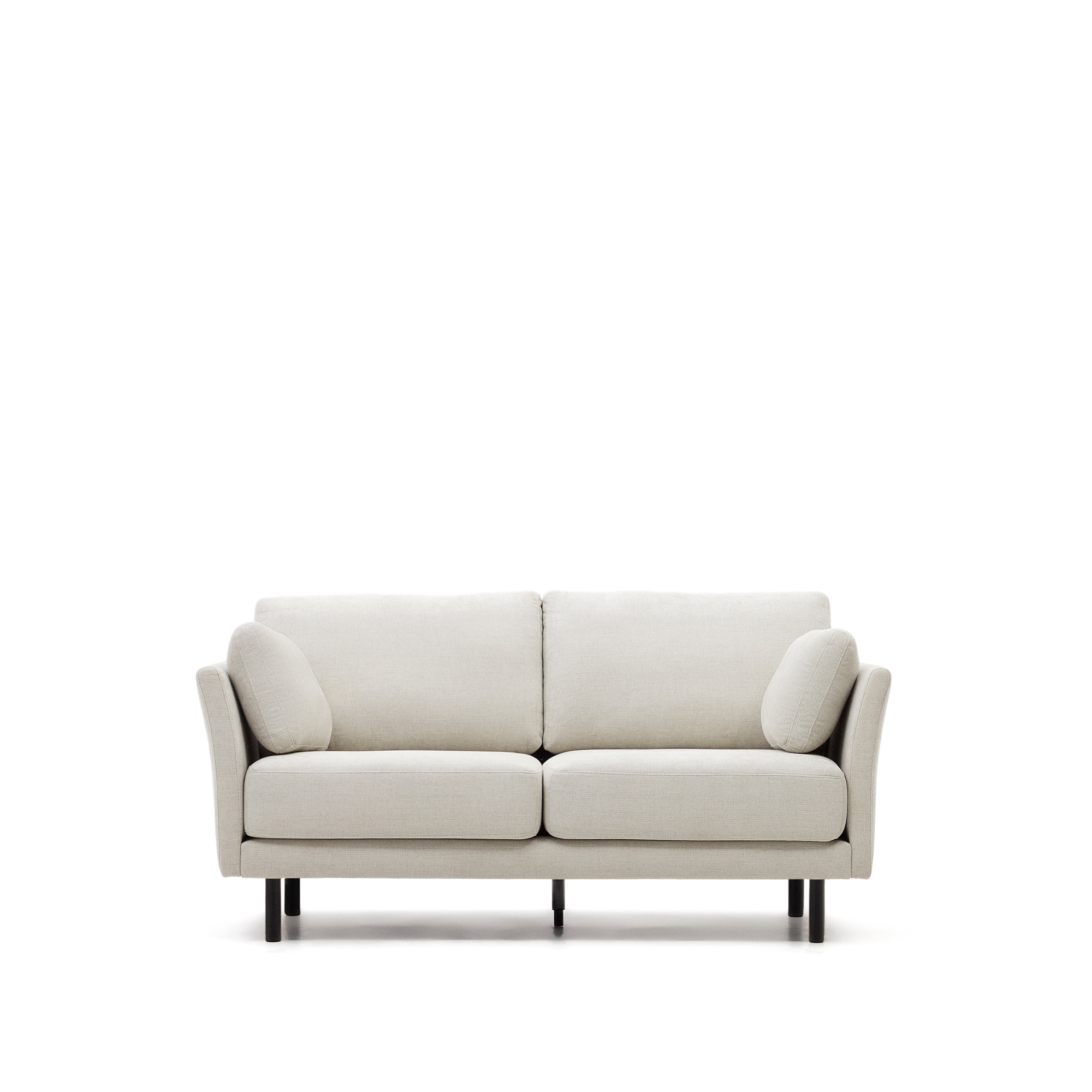 Kave Home Gilma Pers Sofa Perlemor Chenille Sort Træ på Afbetaling