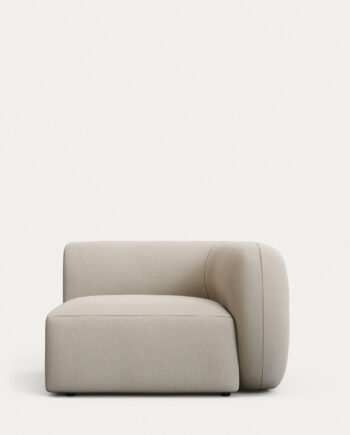 Kave Home Martina Pers Sofa Højre Sædemodul Ecru Chenille på Afbetaling
