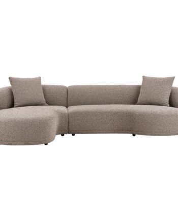 Kingston Lounge Sofa Brunt Stof 294x175 90cm Max Belastning Sæde:110kg på Afbetaling