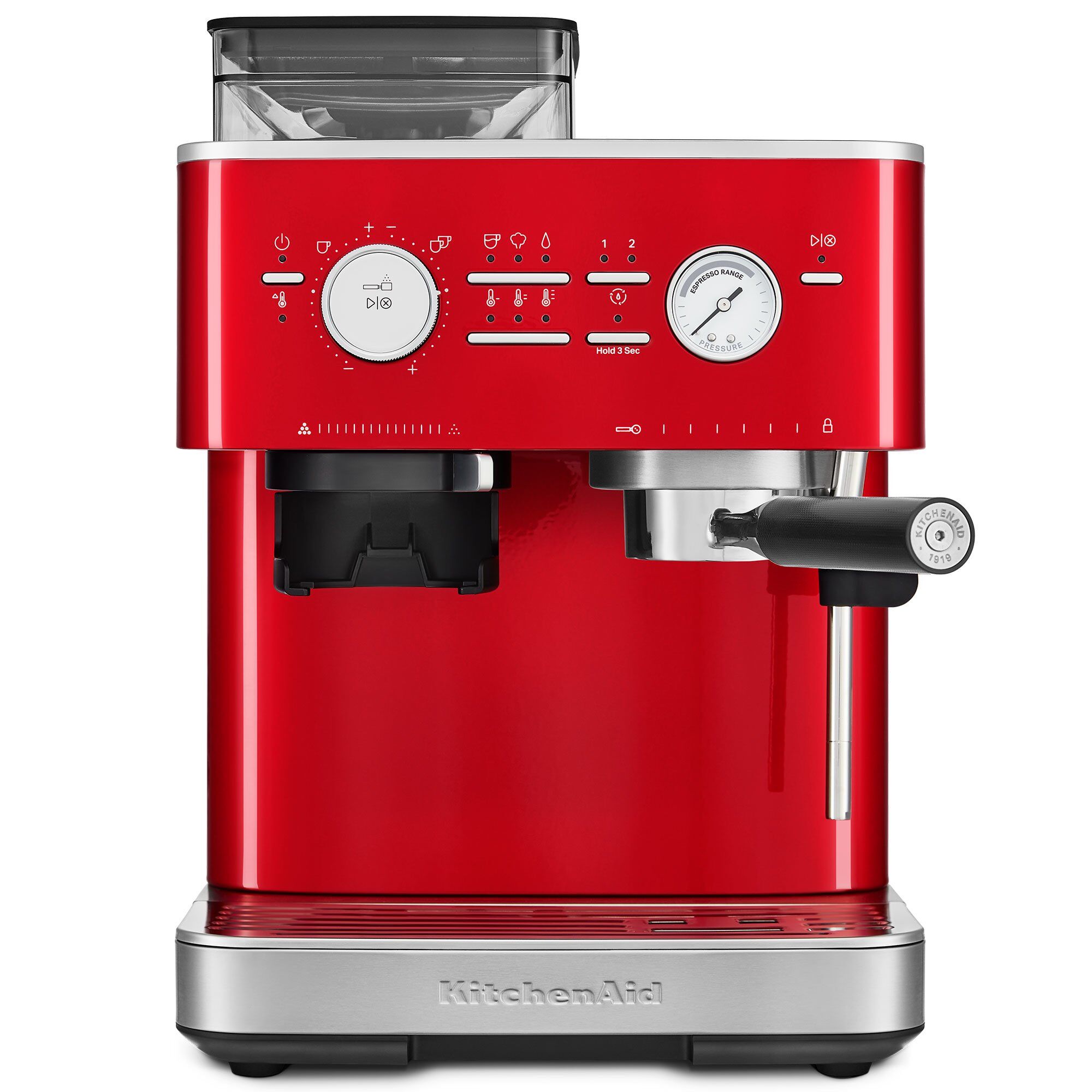 Kitchenaid Espressomaskine Med Kaffekværn Candy Apple på Afbetaling