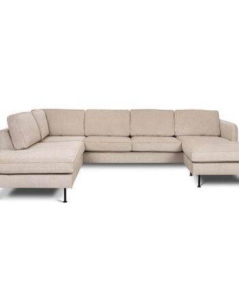 Læsø Sofa Chaiselong Open End 288 210 Beige Fløjl på Afbetaling