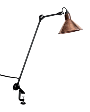 Lampe Gras 201 Arkitektlampe Sort Kobber på Afbetaling