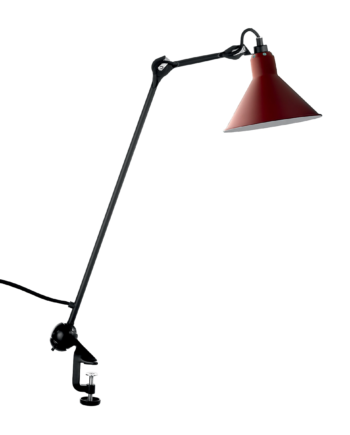 Lampe Gras 201 Arkitektlampe Sort Rød på Afbetaling