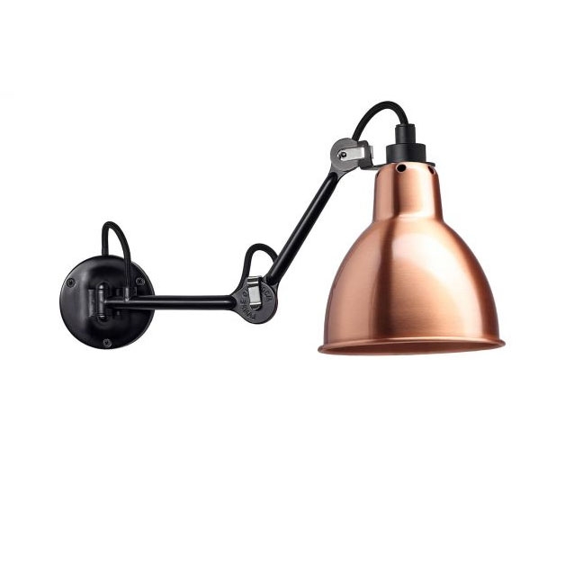 Lampe Gras 204 Væglampe Sort Kobber på Afbetaling