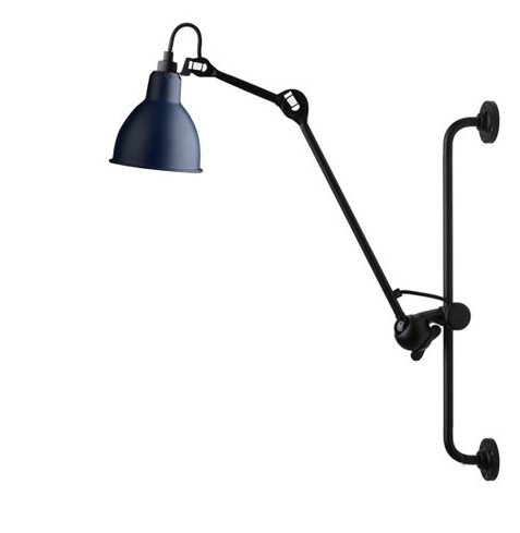 Lampe Gras 210 Væglampe Sort Blå på Afbetaling