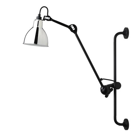 Lampe Gras 210 Væglampe Sort Krom på Afbetaling