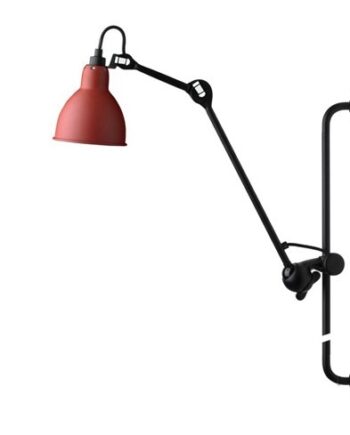 Lampe Gras 210 Væglampe Sort Rød på Afbetaling