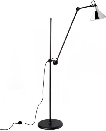 Lampe Gras 215 Gulvlampe Sort Krom på Afbetaling