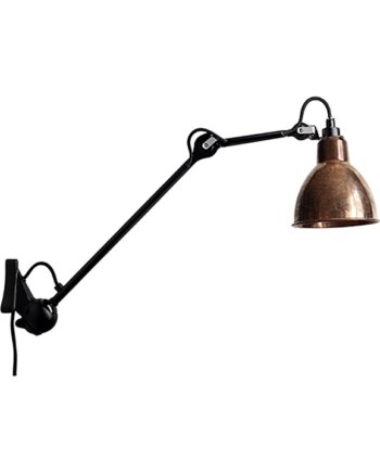 Lampe Gras 222 Væglampe Sort Kobber på Afbetaling