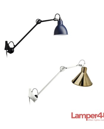 Lampe Gras 222 Væglampe Sort Sort Rund på Afbetaling