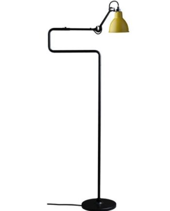 Lampe Gras 411 Gulvlampe Sort Gul på Afbetaling