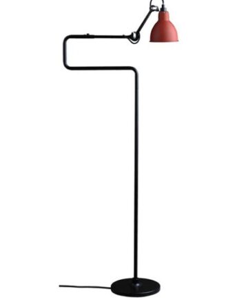 Lampe Gras 411 Gulvlampe Sort Rød på Afbetaling