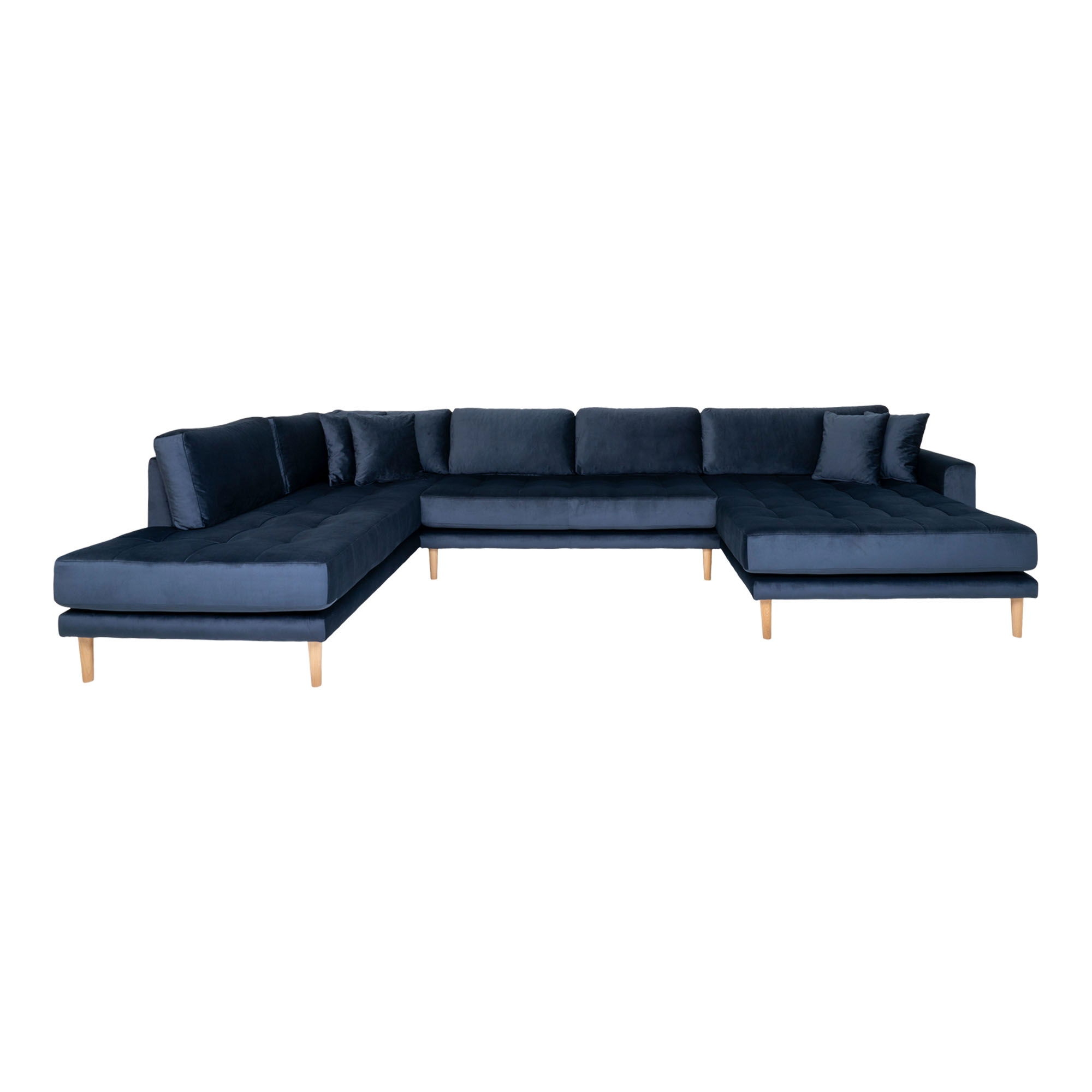 Lido Sofa Mørkeblå Velour på Afbetaling