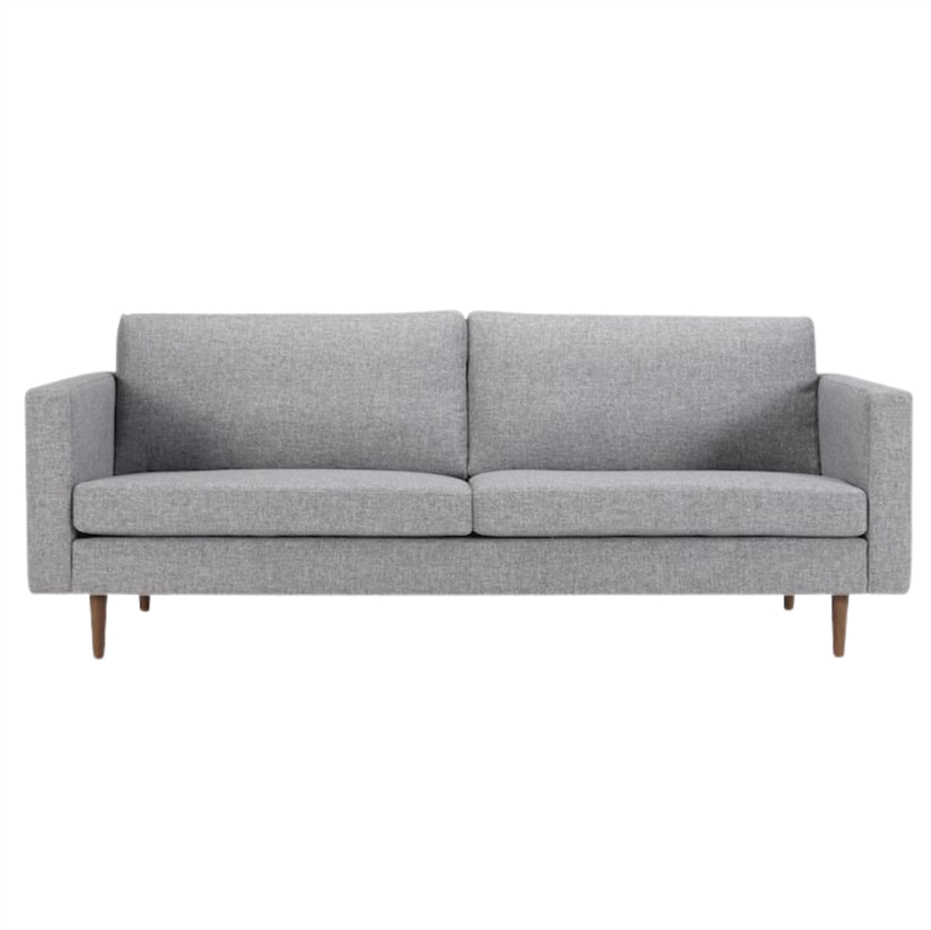 Linea Personers Sofa Grå Stof på Afbetaling