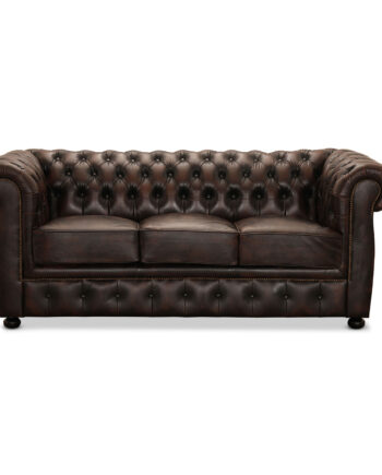 Liverpool Personer Chesterfield Sofa Brun på Afbetaling